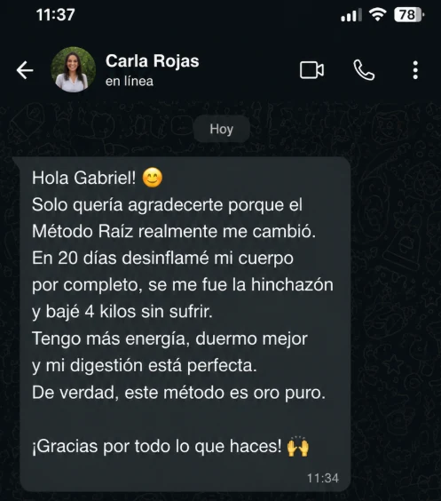 Mensaje de una alumna